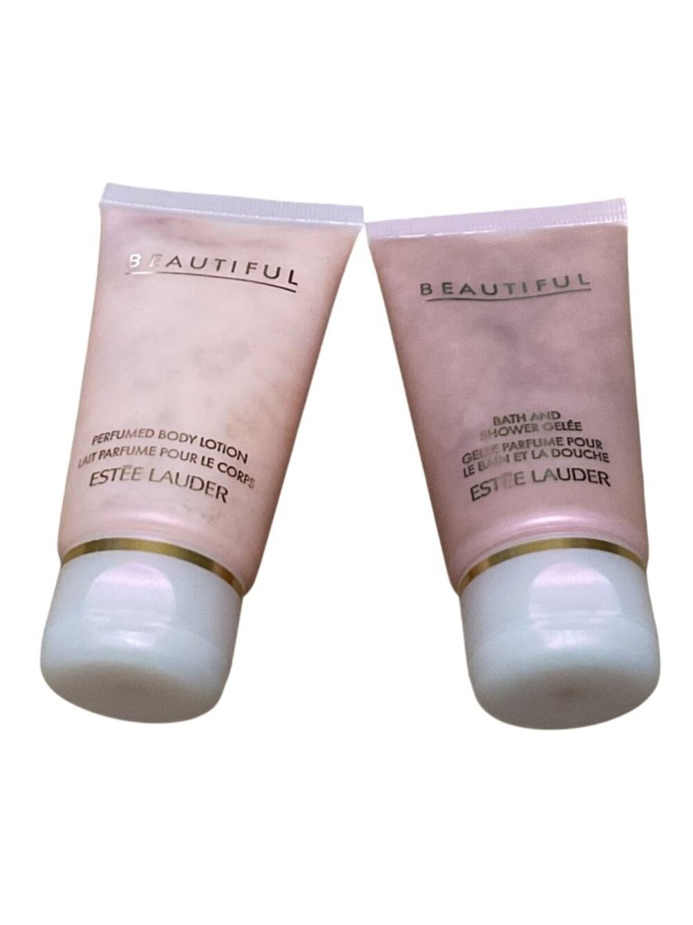 New Estee Lauder Beautiful Body Lotion Shower Gelée Set 1.7 Oz Each Travel Size